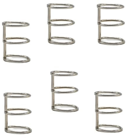 3 Ring Buch Ring, 20 Stück Binder Ringe, CuiCanfla Silberfarbene Metall-Ringbücher für Karteikarten, Fotoalbum,Restaurant-Menü