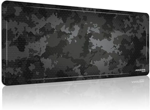 Aimzone Gaming Mousepad, Mousepad Gaming, Large Mouse Pad for Desk, Gaming Mouse Pad XL, High Performance, Micro-Weave with Stitched Edges, (31.5X13.8In), Non-Slip Rubber Base, Extended Desk Pad