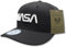 Rapiddominance Damen NASA Cotton Trucker Cap Worm Black Verschluss, Schwarz, Einheitsgröße