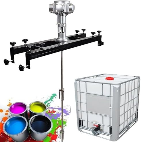 PixCy Pneumatischer Mischer,Automatischer Lift-Farbrührer, Höhenverstellbar,Tintenmischmaschine Für Industrielles Farbmischen, Farbstoffmischen