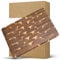 HEZHEN Cutting Board Wood, End Wood Grain Chopper Board, Built-in Handle, Acacia Wood Serving Board, Kitchen Accessory
