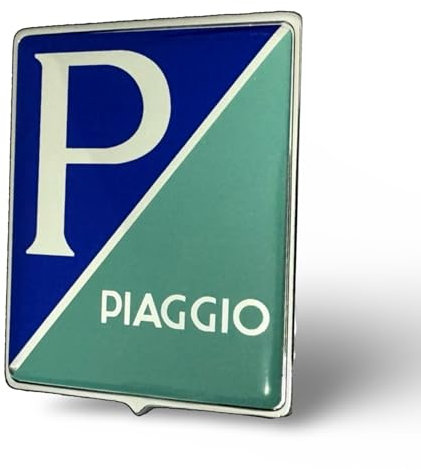 SCUDETTO PIAGGIO RETTANGOLARE AD INCASTRO VESPA GT GTS LX ET4 PX