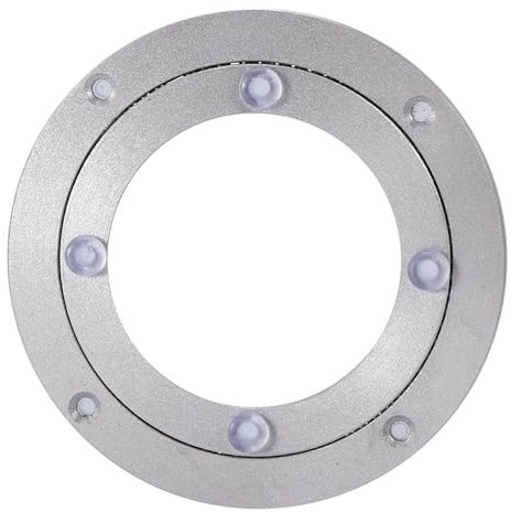 WPKD BLUEIY Schwerlast-Drehteller aus Aluminiumlegierung,Drehteller Lager, Aluminiumlegierung Drehteller mit Glatten Kugellagern Rutschfesten Gummifüßen,Küche Resturant Esstisch Drehständer