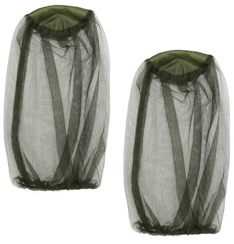 AYVRUOP chapeau moustiquaire,2 pièces Tête de Moustique Net,Protection Contre Les Insectes Moustiquaire de Tete,Anti-Insectes Filet de Protection de TêTe pour Apiculteur Randonnée Camping Escalade