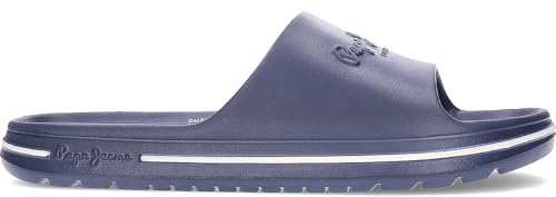 Pepe Jeans Herren Beach Slide M Schuhe, Blau, Marineblau, 10 UK
