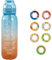 Neu Trinkflasche mit 6/7/8 Geschmackskapseln Set - 1000ML Wasserflasche mit Geschmack Original Starter - 2024 Trinkflasche für ein erfrischendes Trinkerlebnis Flasche Set (Blau,mit 7)