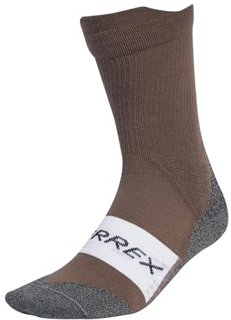 adidas Unisex Terrex Xperior CLIMAWARM Merino Crew Socks, Earth Strata, 6.5-8