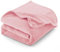 CozyLux Kuscheldecke Flauschig Decke Groß XXL 220x240 cm für 4 Jahreszeiten - Weich/Warm/Leicht Sofadecke Wohndecke Couchdecke für Bett/Sofa/Couch, Flanell Fleecedecke 240x220 cm Rosa