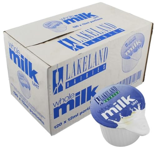LAKE UHT Whole Milk Portions (120 pots) 12ml Each Portion