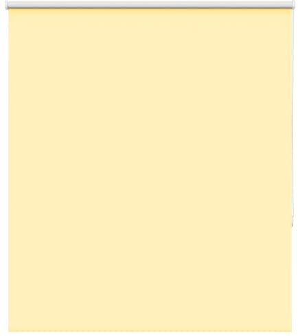 vidaXL Roller Blind Blackout Yellow - Privacy & Light Control, Polyester Fabric, Multiple Mounting Methods, Home/Office