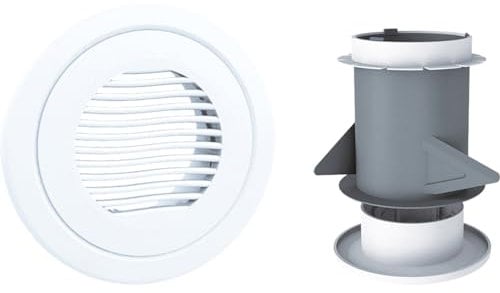 AXELAIR Bouche d'extraction et insufflation réglable Ø80 - VMC et ventilation