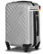 Xonic Design Reisekoffer mit Rollen– ABS Hartschalenkoffer mit 360° Leichtlauf-Rollen – hochwertige Koffer Trolleys mit Zahlenschloss in M, L, XL oder Set – Handgepäck Koffer, Suitcase (Silber, M)