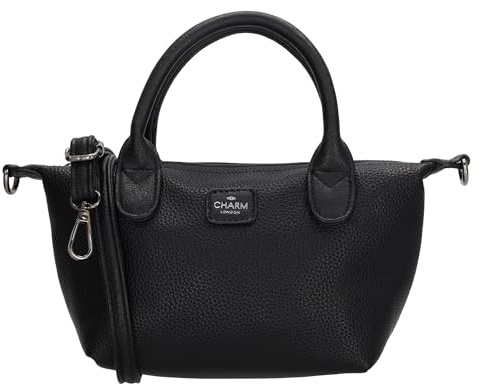 Charm London Buckingham Palace Handtasche - Crossbody Tasche Damen | Umhängetasche Mittelgroß, Verstellbarer Schulterriemen, Reißverschluss