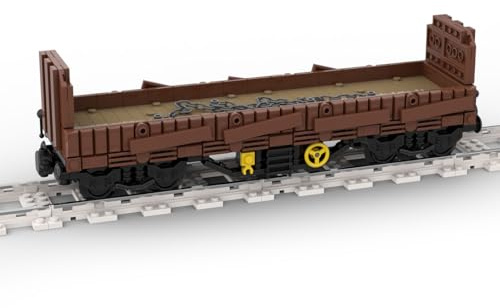 BlocteckToy Zug Bausteine Set, 4-Achsen Stapel Zug Modell Montage Spielzeug Bauklötze Set Kreativ Ornament, Kompatibel mit Großen Marken, MOC-96686 (506 Teile)