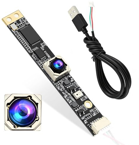 Eirolace 8Mp 30Fps USB-Kameramodul Mit Mikrofon Weitwinkel,110 Grad Weitwinkelobjektiv,Lightburn Kamera,3D Druckerkamera,Kompatibel Mit Windows,Mac Os,Rasberry Pi