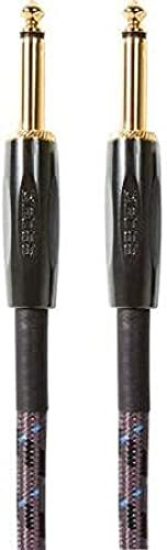 BOSS BIC-10 Guitar, Bass And Instrument Cable, Straight 1/4-Inch Connectors, 10 ft/3 m Length,Gold