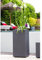 EDA Plastiques Pot carré GRAPHIT Gris anthracite 39,5 x 39,5 x 80 cm 13738 G.ANT SX1