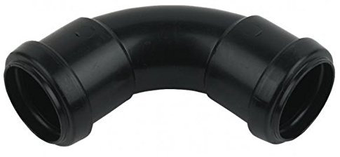 FLOPLAST 40mm Black Pushfit Waste Pipe Bend - Bag of 2