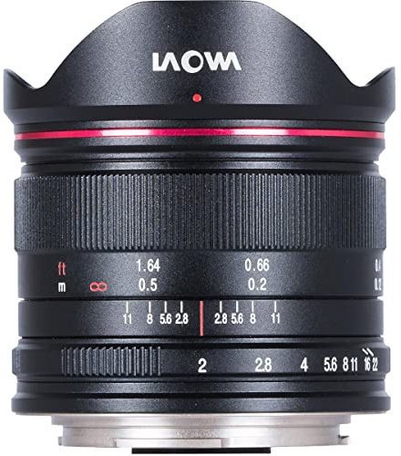 Venus Optics VE7520MFTLWBLK - Obiettivo 7,5 mm f/2 MFT per Droni, colore: Nero