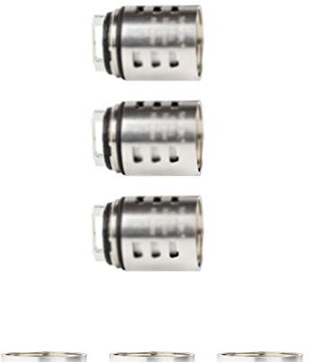 Auténtica Bobina Cuádruple SMOK TFV12 Prince-Q4 para TFV12 Prince Tangue 0,4 Ohm con la Extra banda Vape Sin Tabaco y Sin Nicotina