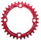 Alomejor Fahrradkettenring 32/34/36 / 38T BCD 104 Mountainbike Stahl Einzelkurbel Kettenblatt Reparatur Teile Kettenblätter für Outdoor Radfahren(34T-Rot)