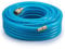 DEUBA® 15m Air Compressor Hose | 1/4 Inch Connection | 15 Bar Pressure Capacity | Flexible Rubber with Fabric Reinforcement | Pre-Assembled with Quick Coupling | Durable & Versatile | Blue
