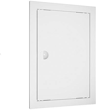 Revisionsklappe mit Lüftungsgitter, Revisionstür, Zugangstür, Lüftungsgitter, Lüftung (25 x 40 cm, weiß)