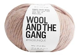 Wool and the Gang Crazy Sexy Wool, Mineral Pink (231), 200g