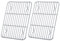 HaWare Abkühlgitter 2er Set, 100% Edelstahl Dicker Kuchengitter Auskühlgitter Backgitter Rechteckig zum Backen Braten Kühlen Grillen - 24.5 x 19 x 2 cm, Gesund & Langlebig, Spülmaschinenfest