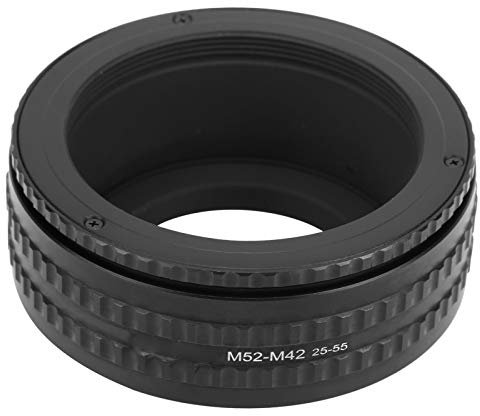 Kamera-Fokussier-Helicoid-Adapter, 25-55 mm M52-M42 Längenverstellbare Fokussierung Helicoid-Ring-Makro-Verlängerungsrohr für Makrofotografie