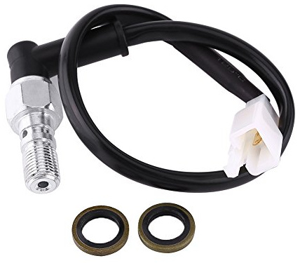 Bremslichtschalter Hohlschraube Unifür Versal Motorrad Hydraulischer Bremsdruck Rücklichtschalter Hohlschraube Bremsschalter(M10*1.25MM)