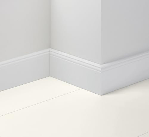 Parador Dekor-Sockelleiste HL 3 Uni weiß D001 Länge 2.20m