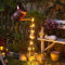 Solar Gartendeko Sternendusche Gießkanne Lichter - Garten Wasserfestes Märchen LED Wasserfall Duschlicht Kunst Licht Solarenergie Metall Gießkannenlicht für Weg Zaun Terrasse Lawn (with Bracket)
