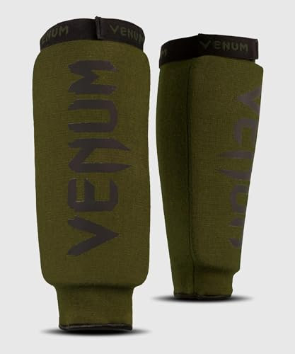 Venum, Kontact Schienbeinschützer Without Foot, Herren, XS, Khaki/Schwarz