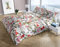 Freundin Home Collection Mako Satin Bettwäsche Tropical Flowers weiß (Garnitur 240x220 + 2X 80x80 cm)