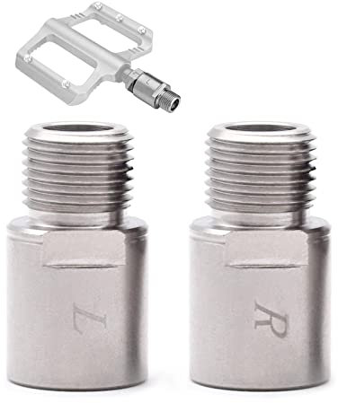 XCWTBL Fahrrad Pedal Extender 1 Paar Fahrrad Pedal Extender Pedal Gewinde Adapter,Bike Pedal Extender 9/16 Zoll verlängertes Fußpedal für Rennrad Bike MTB Pedal Fahrrad