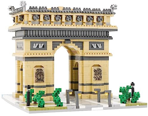LULUFUN Baustein-Set, Arc De Triomphe Architecture Model Blocks Kit, Sammelmodell-Sets zum Bauen, Spielzeuggeschenke für Kinder und Erwachsene 2020 Stück