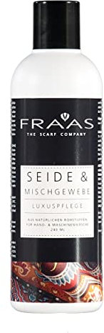 FRAAS Waschmittel für Seide und Seidenmischungen 240 ml - Spezial Waschmittel für Schals und Tücher - Made in Germany Schwarz