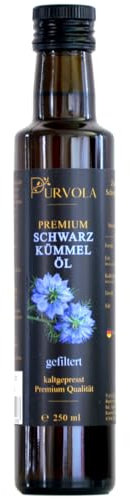 Pureo® Schwarzkümmelöl 250ml | kaltgepresst & 100% naturrein aus ägyptischem Schwarzkümmel in höchster Qualität | hergestellt im Allgäu| vegan