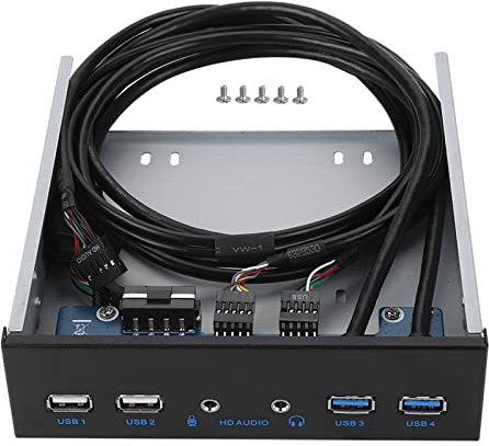 SUNGOOYUE Front Panel USB Hub, USB 3.0 + USB 2.0 19 Pin HD Extension Front Panel