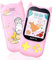 AGPTEK 32GB Lettore MP3 Bambini Bluetooth 5.3 con Design Simpatico Gatto Schermo TFT, 2,4 Lettore Musicale per Ragazza con Pulsante Riproduci, Volume, Radio FM, Sveglia, Scheda TF Fino a 128G, Rosa