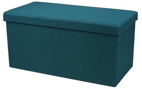 Urban living KUBE TISSU BANC DE RANGEMENT PLIABLE BORDEAUX 76X37,5XH37,5CM