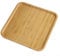 Plateau carré en bambou pour dîners, fêtes et bar, durable (30 x 30 x 1,5 cm)