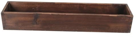 perfk Caja de Flores de Madera rústica, macetero de Madera, Organizador Creativo, Maceta de Madera, macetero Rectangular para Patio, balcón, alféizar de, L