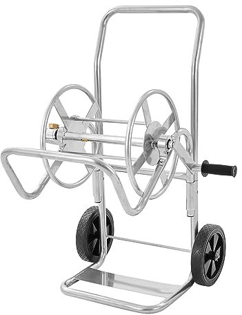 VEVOR Schlauchwagen Schlauchwagen Schlauchwagen Schlauchkapazität 1,5 cm 61 m (Schlauch nicht im Lieferumfang enthalten), Mobile Werkzeuge mit Rädern, Außenpflanze aus Stahl mit Pulverbeschichtung für