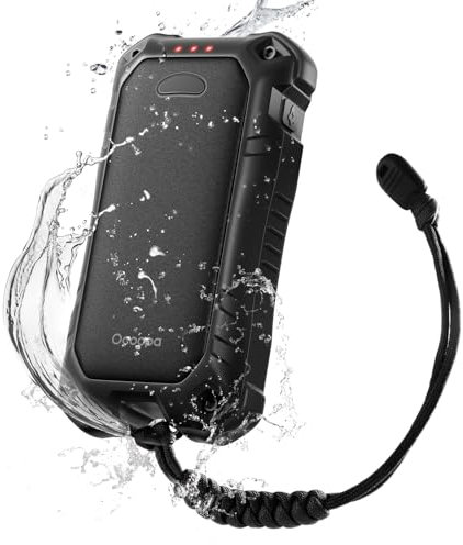 OCOOPA IP56 Wasserdichter Wiederaufladbarer Handwärmer, 10000 mAh PD Schnelllade Elektrisch Handwärmer, USB Powerbank, 16 Stunden Wärme, Eingebaute Taschenlampe, Outdoors, Camping, UT4 Extreme