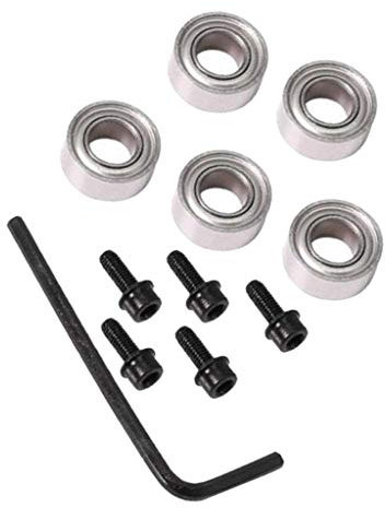 Lot de 5 roulements pour fraises de toupie et tige 4,76 mm et extérieur 9,52 mm