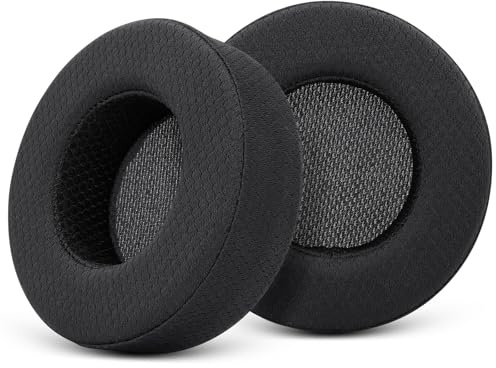 GEVO Ear Pads Cushion Replacement for Corsair Virtuoso RGB Wireless SE XT Gaming Headset,Corsair Virtuoso Earpads with Mesh Fabric,High-Density Softer Memory Foam,Black