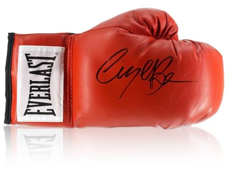Nigel Benn Signed Red Boxing Glove