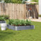 Fioriera da Giardino Grigia 100x100 cm Legno Massello di Pino (8,6KG)